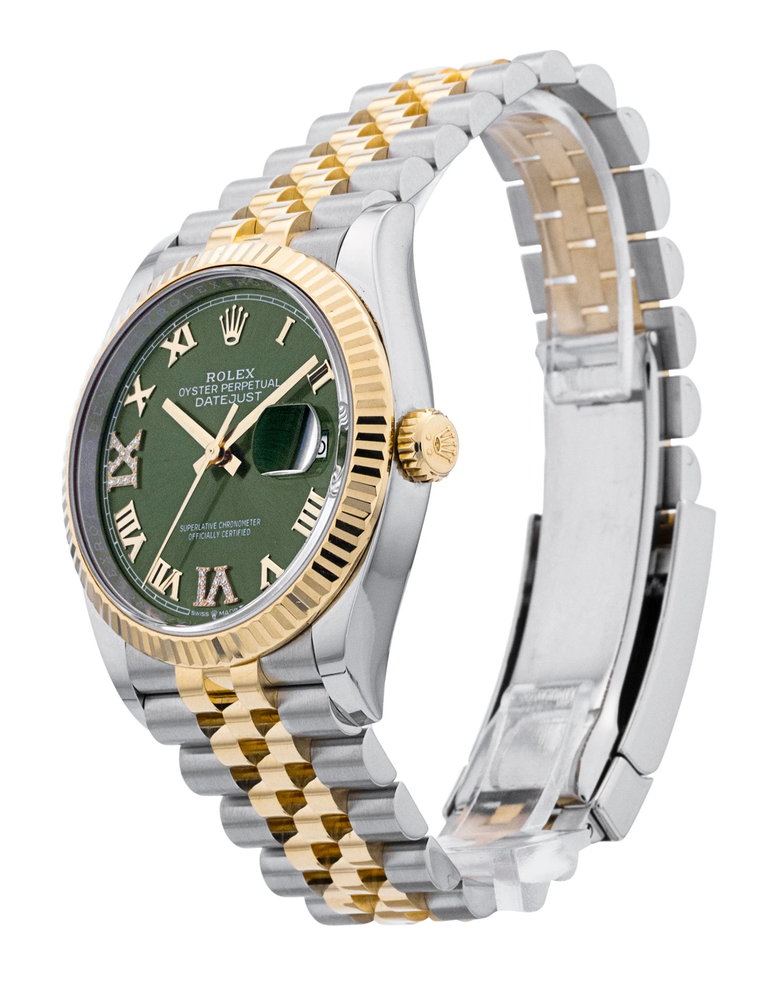 Datejust Two-Tone (Green Roman) - Image 2