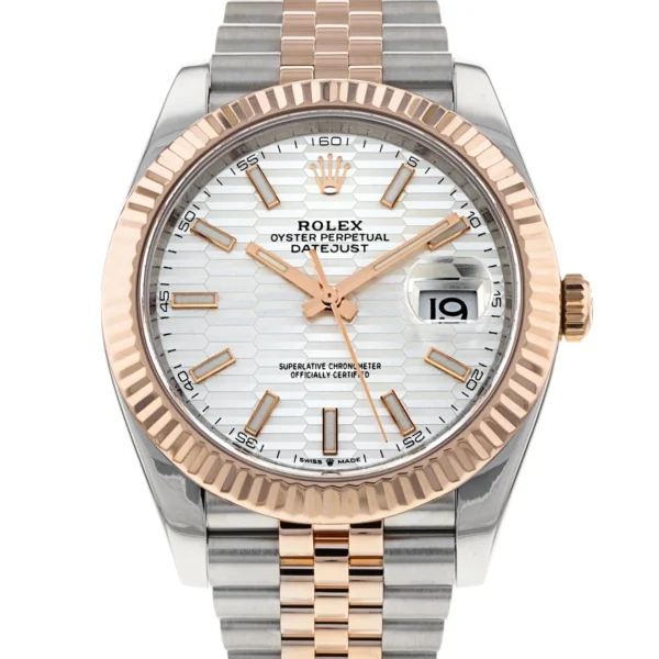 Datejust Two-Tone Rose Gold (White Motif)
