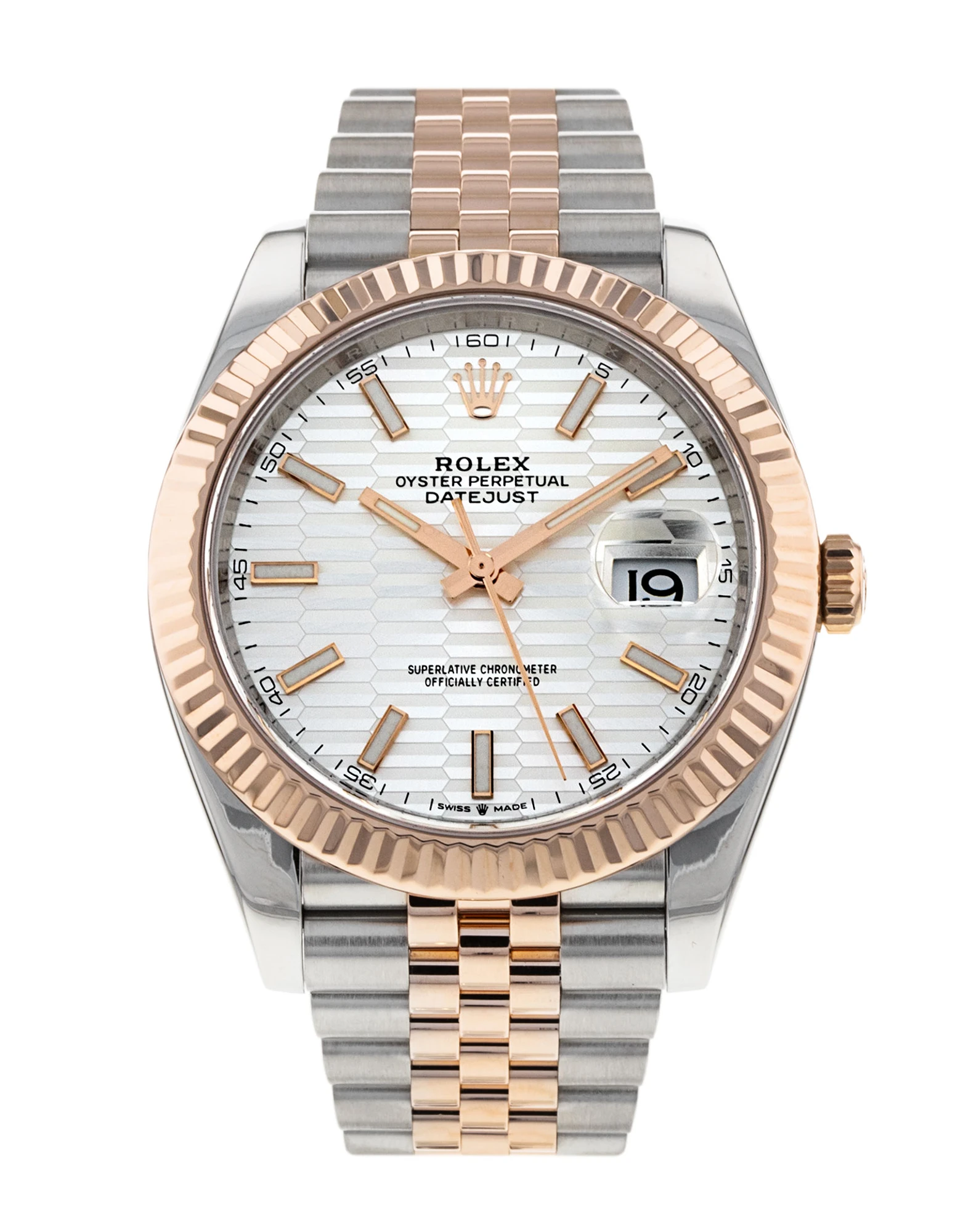 Datejust Two-Tone Rose Gold (White Motif)