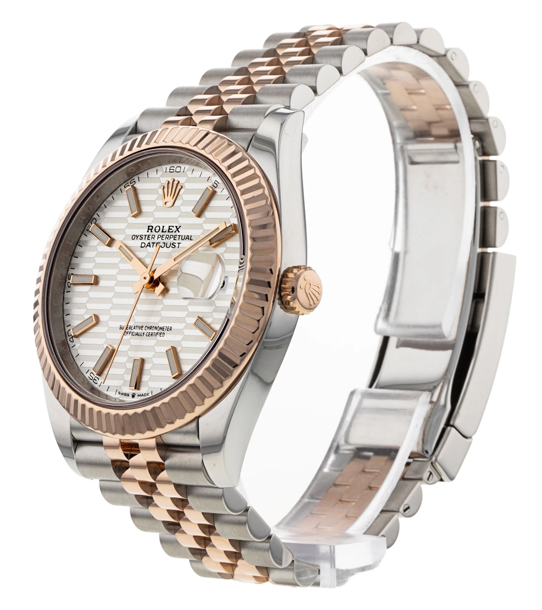 Datejust Two-Tone Rose Gold (White Motif) - Image 2