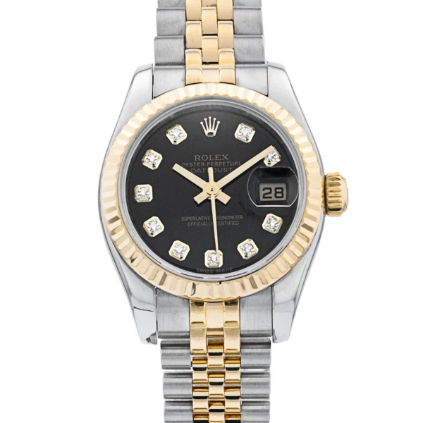 Datejust Lady Two-Tone (Black Diamonds)