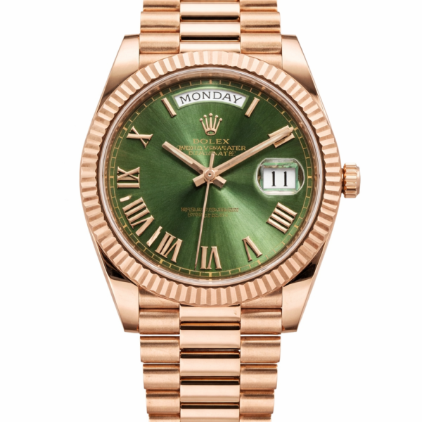Day Date Rose Gold (Green)