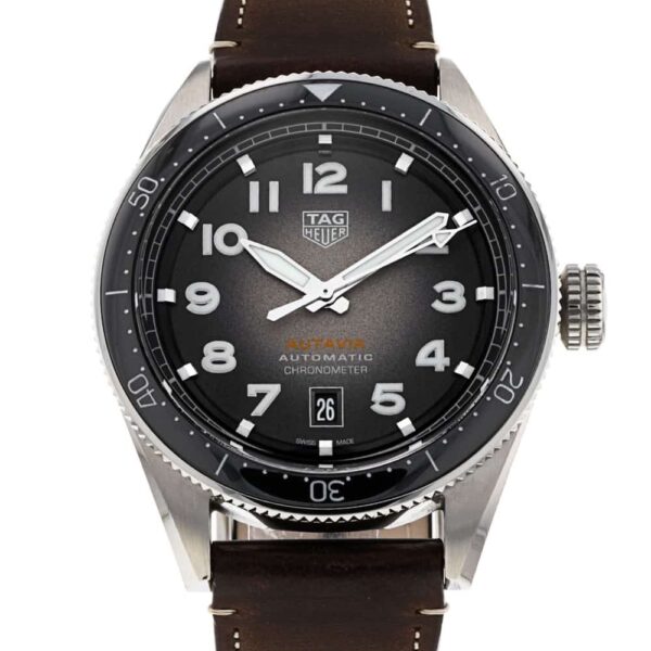 Autavia Leather Strap (Dark Gray)